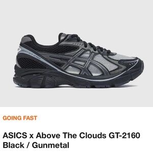 ASICS GT-2160 Black and Gray Sneakers